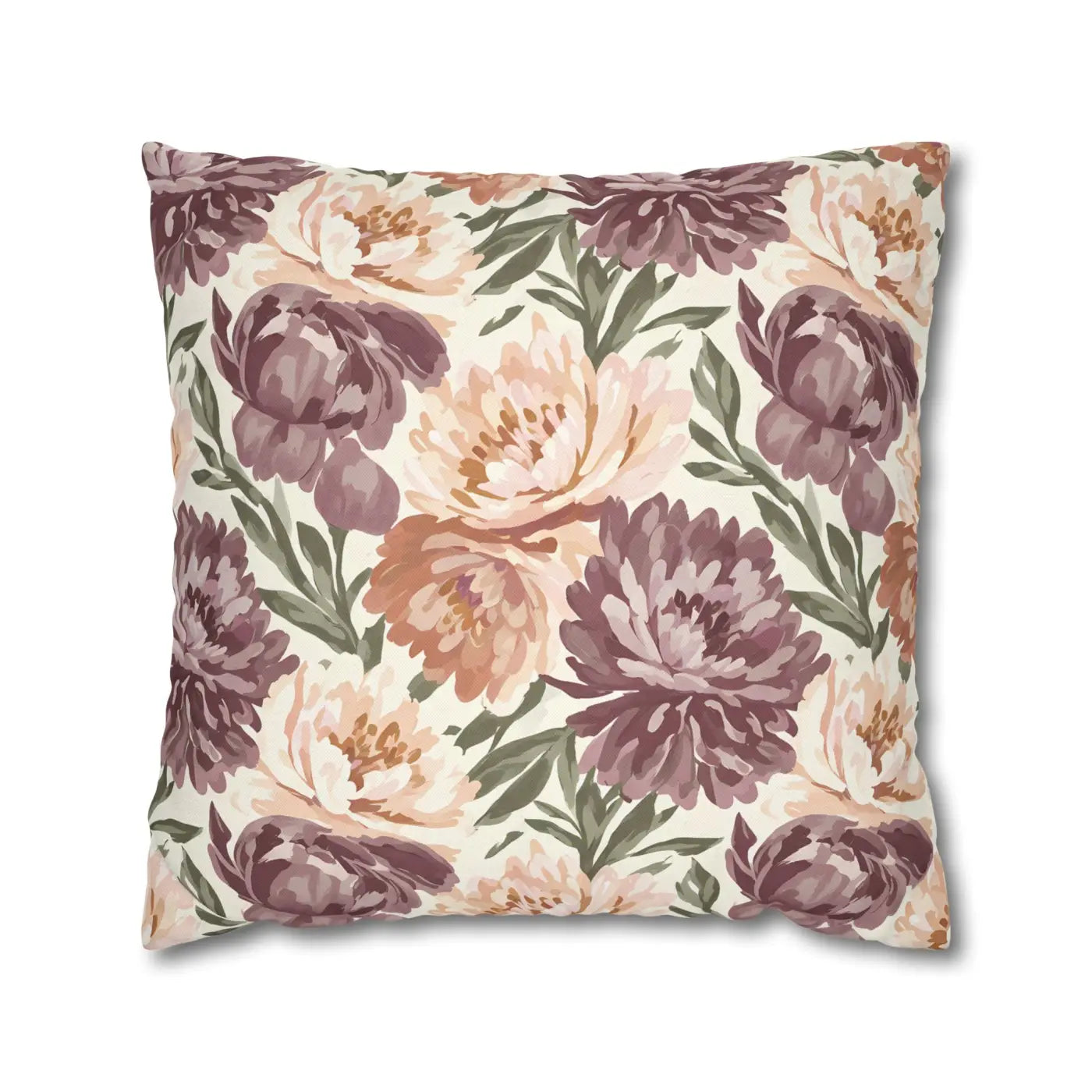 DipaliZ Floral Peony Pillowcase Spun Polyester 18x18