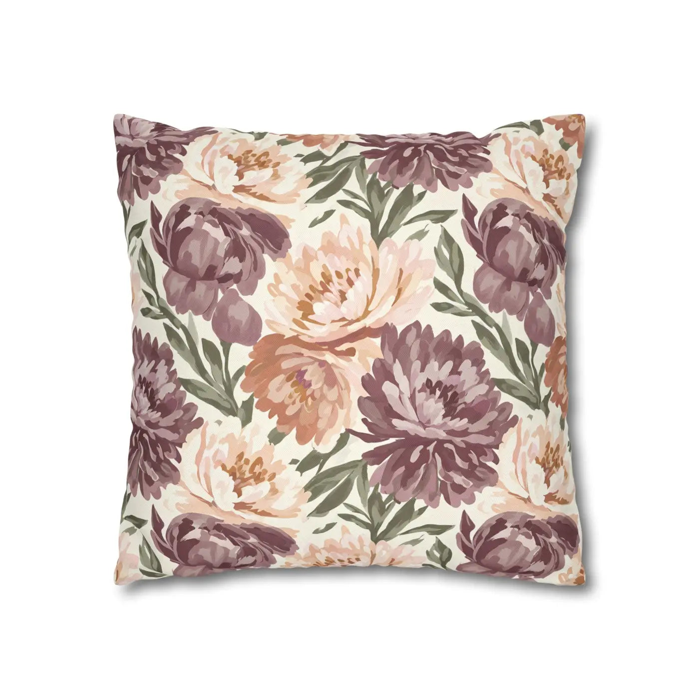 DipaliZ Floral Peony Pillowcase Spun Polyester 18x18
