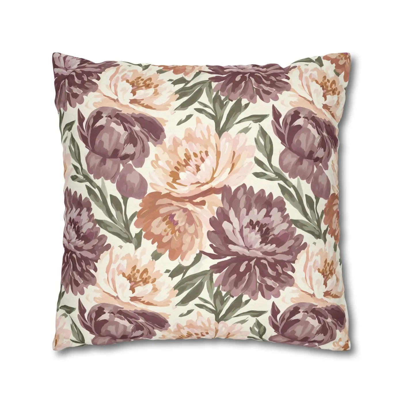 DipaliZ Floral Peony Pillowcase Spun Polyester 18x18