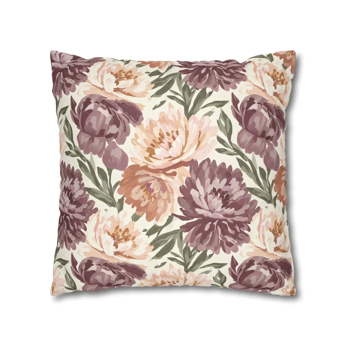DipaliZ Floral Peony Pillowcase Spun Polyester 18x18