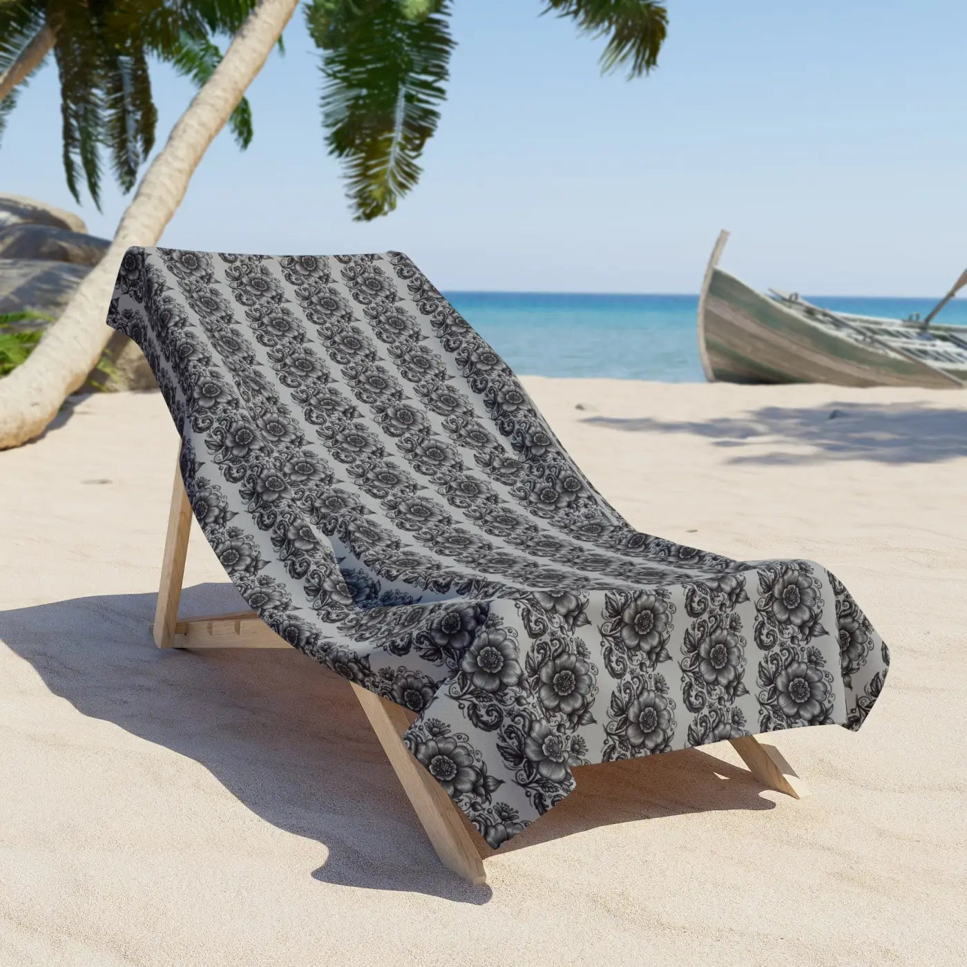 DipaliZ Floral Beach Towel Vivid Floral Prints Cotton Back