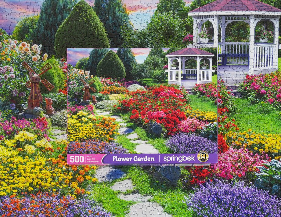 Flower Garden 500 Piece Jigsaw Puzzle by Springbok Puzzles