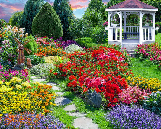 Flower Garden 500 Piece Jigsaw Puzzle by Springbok Puzzles
