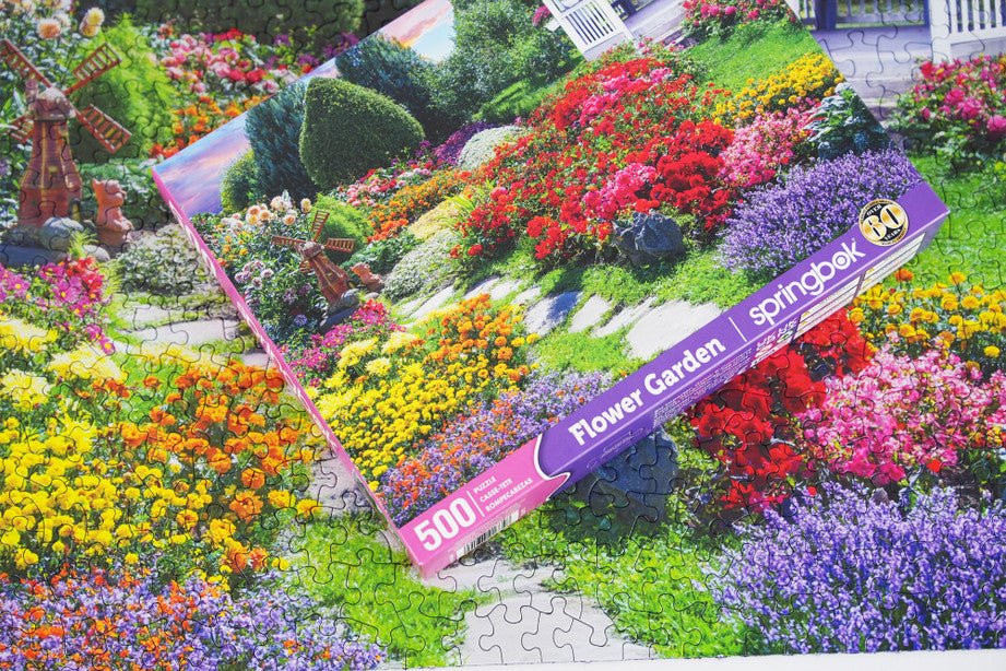 Flower Garden 500 Piece Jigsaw Puzzle by Springbok Puzzles