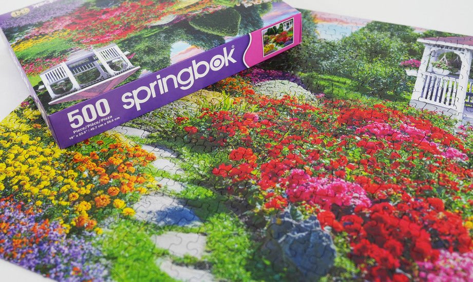 Flower Garden 500 Piece Jigsaw Puzzle by Springbok Puzzles