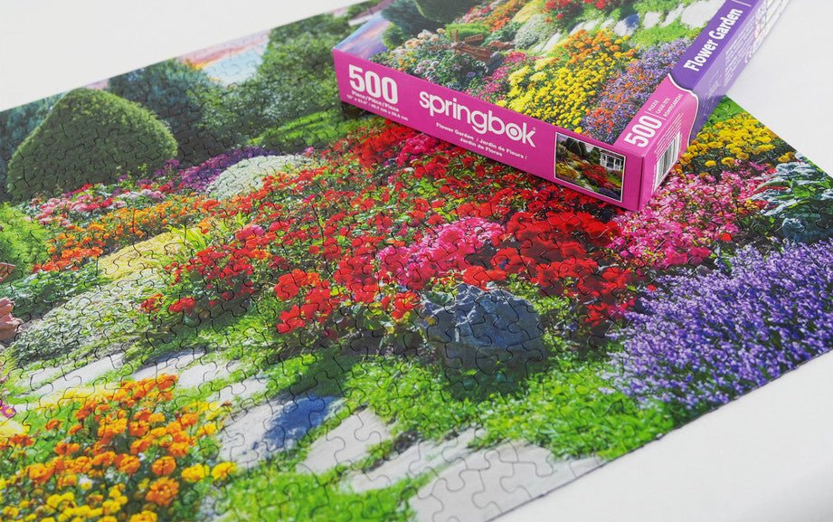 Flower Garden 500 Piece Jigsaw Puzzle by Springbok Puzzles