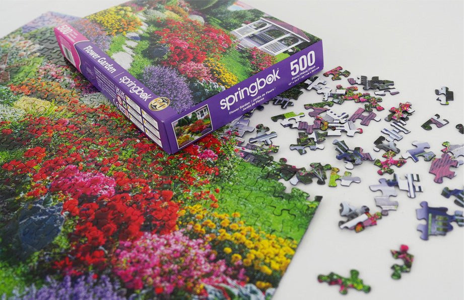 Flower Garden 500 Piece Jigsaw Puzzle by Springbok Puzzles