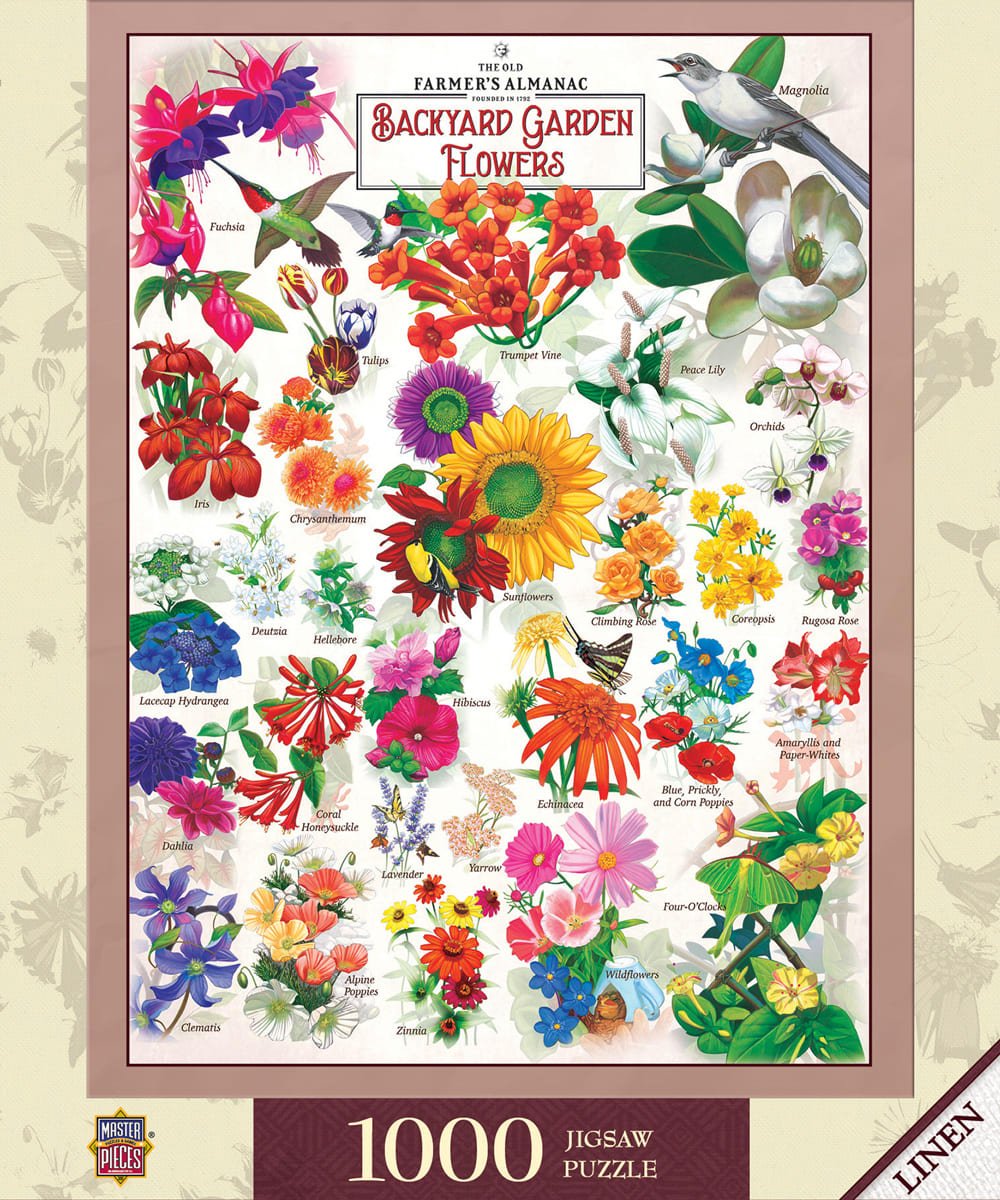 Backyard Garden Flowers 1000 Piece Jigsaw Puzzle | Masterpieces