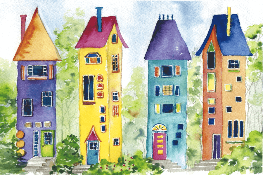 Gnome Homes Mini Jigsaw Puzzle | MicroPuzzles