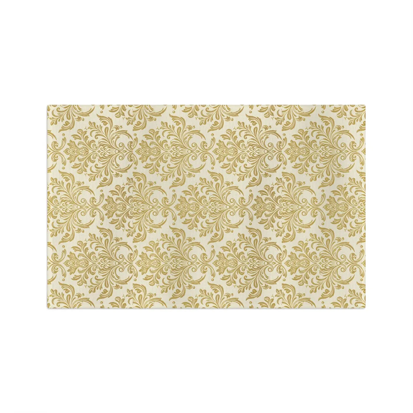 DipaliZ Microfiber Tea Towel Gold Damask Vintage Glow