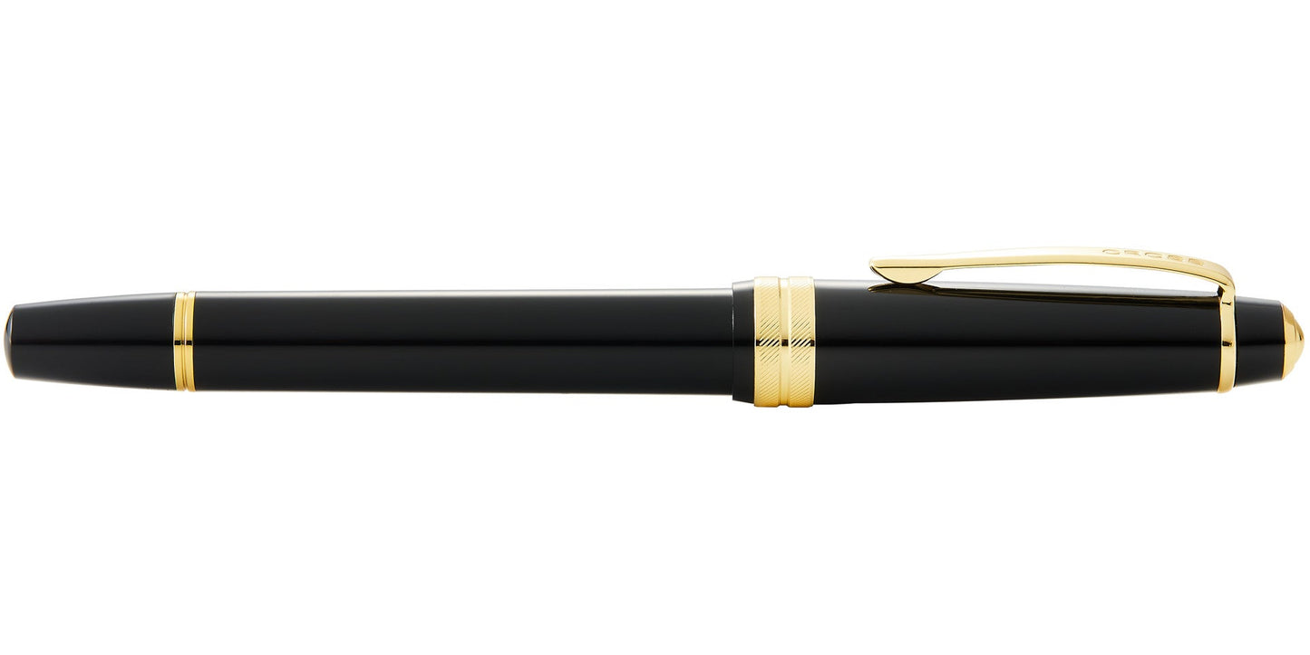 Bailey Light™ Polished Black Resin and Gold Tone Extra-Fine Nib Fountain Pen