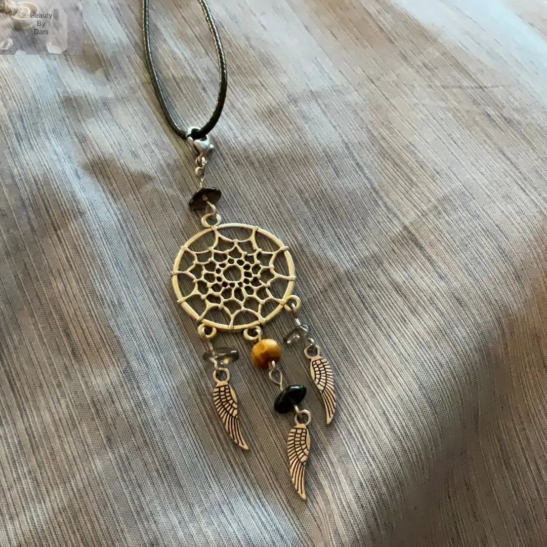 Smokey Quartz Dreamcatcher Necklace