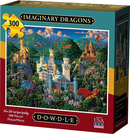 Imaginary Dragons 300 Piece Jigsaw Puzzle by Dowdle