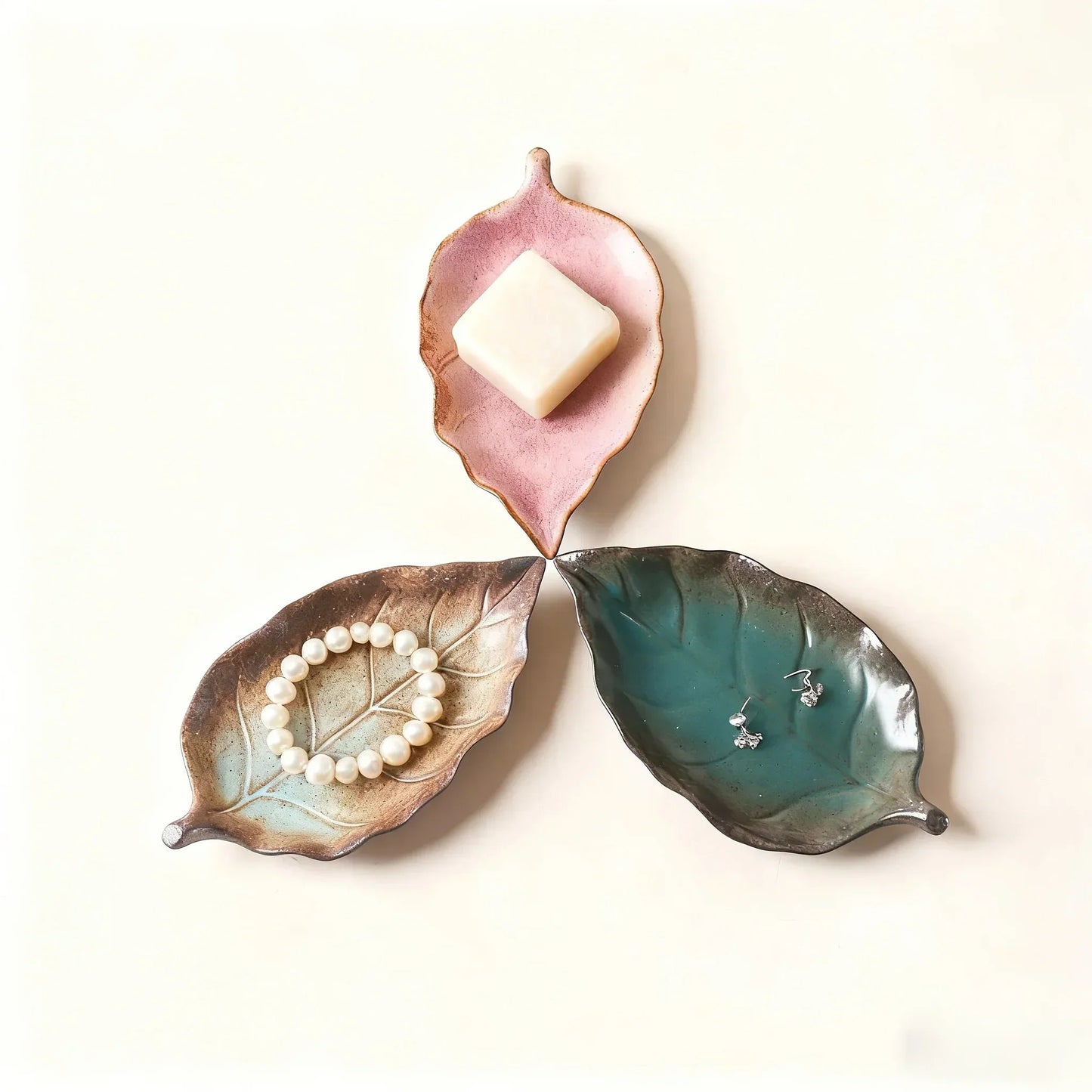 Jewelry Tray - Maple Leaf Ceramic Small