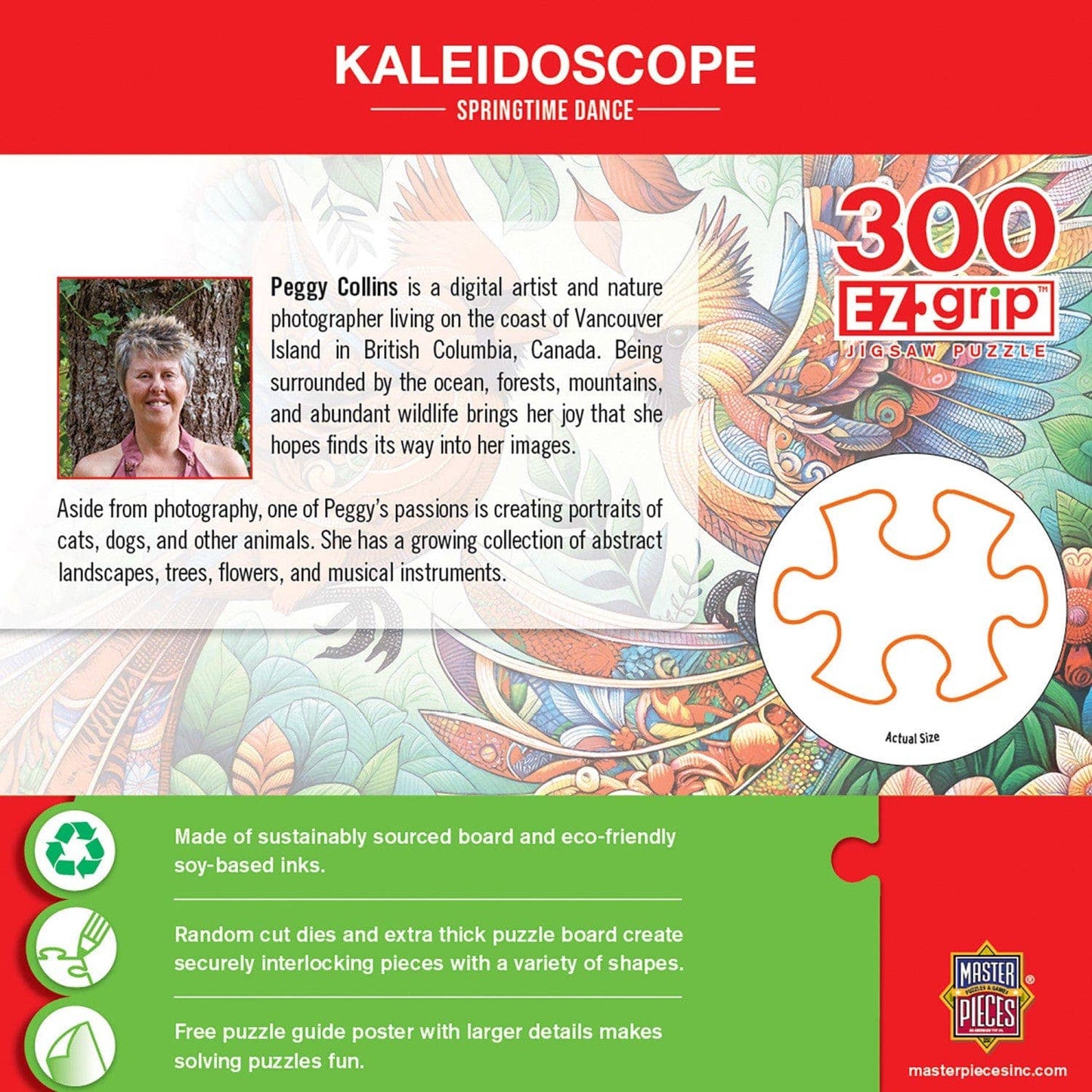 Kaleidoscope - Springtime Dance 300 Piece EZ Grip Jigsaw Puzzle by Masterpieces Puzzles