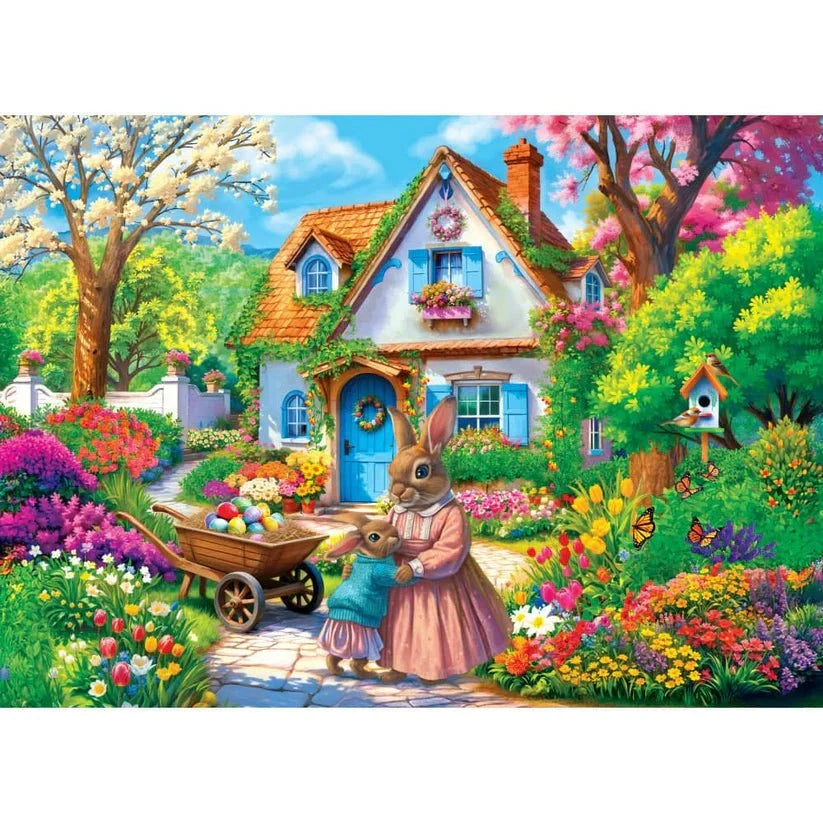Lavender Lane Rabbits 1000 Piece Jigsaw Puzzle | Masterpieces