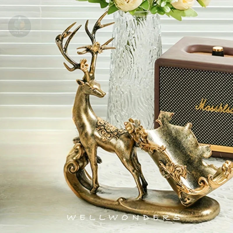 Metal Deer Wine Rack with Lightweight Design