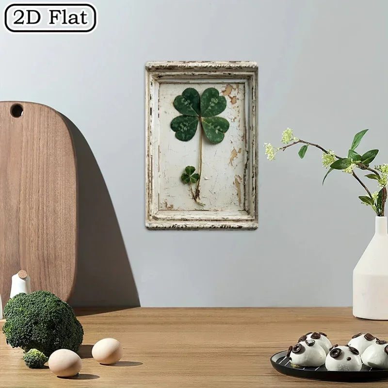 Metal Sign - Vintage Metal Green 8x12 Inch