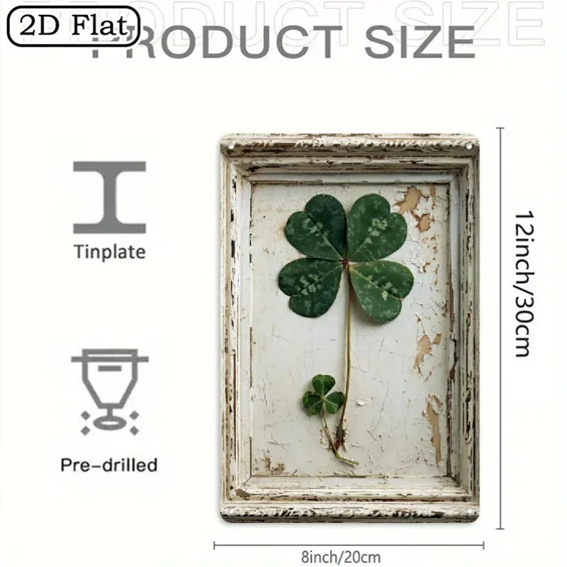 Metal Sign - Vintage Metal Green 8x12 Inch