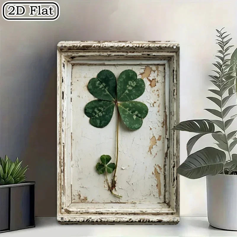 Metal Sign - Vintage Metal Green 8x12 Inch