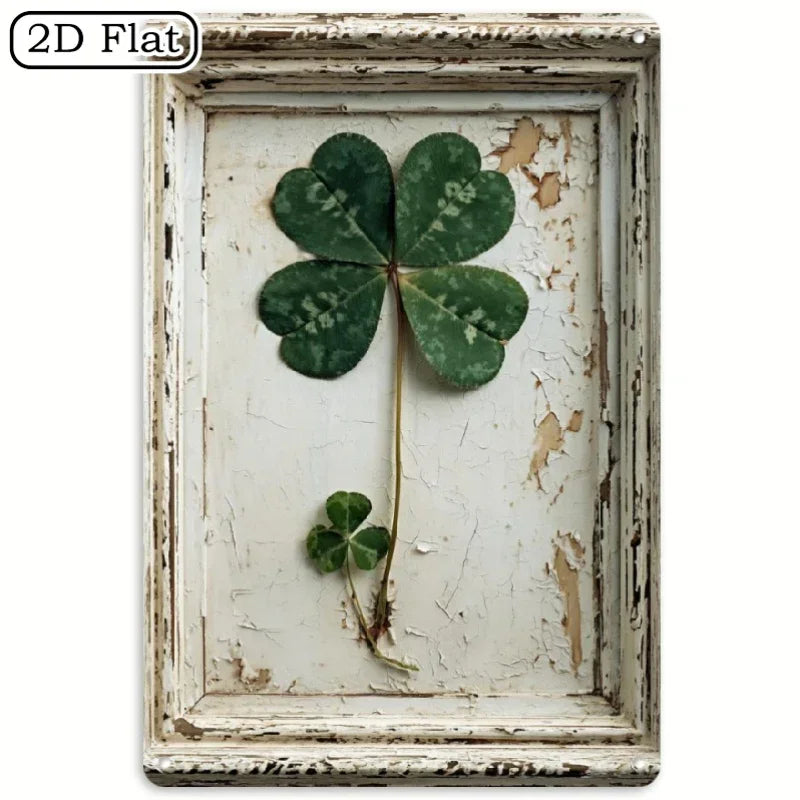 Metal Sign - Vintage Metal Green 8x12 Inch