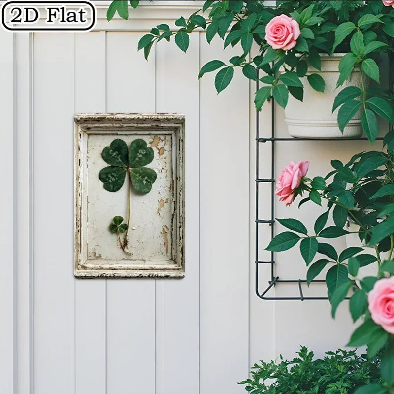 Metal Sign - Vintage Metal Green 8x12 Inch