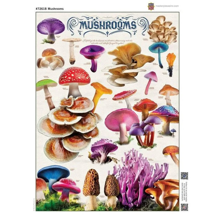 Mushrooms 1000 Piece Jigsaw Puzzle | Masterpieces