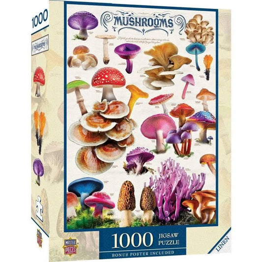 Mushrooms 1000 Piece Jigsaw Puzzle | Masterpieces