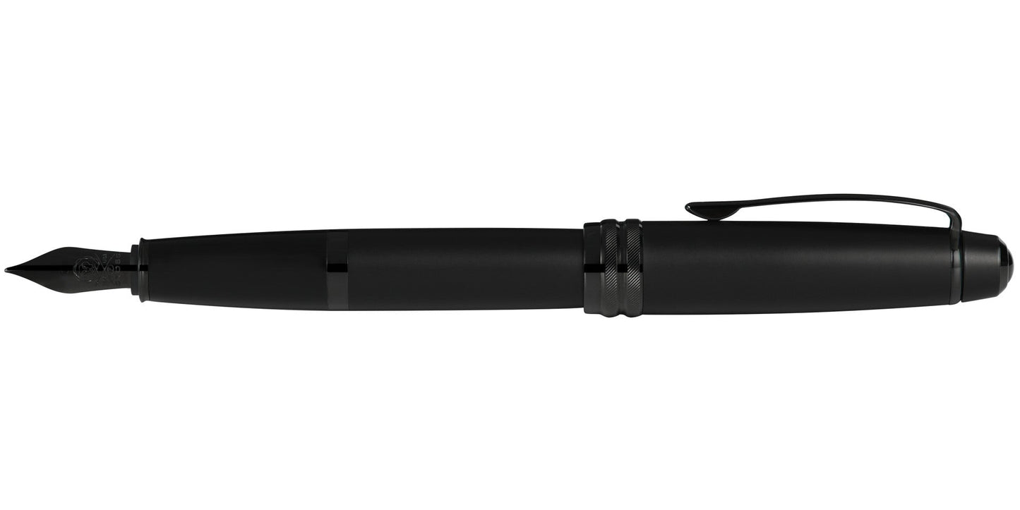 Bailey™ Matte Black Lacquer Stainless Steel Extra-Fine Nib Fountain Pen