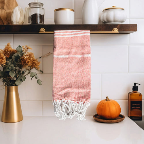 Turkish Hand Towel Oversized 100% Cotton Peshtemal Lightweight Absorbent
