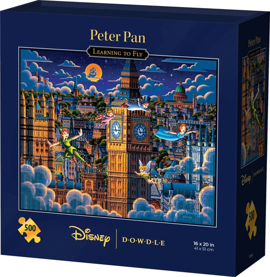 Peter Pan Learning to Fly 500 Piece Jigsaw Puzzle by Dowdle and Disney