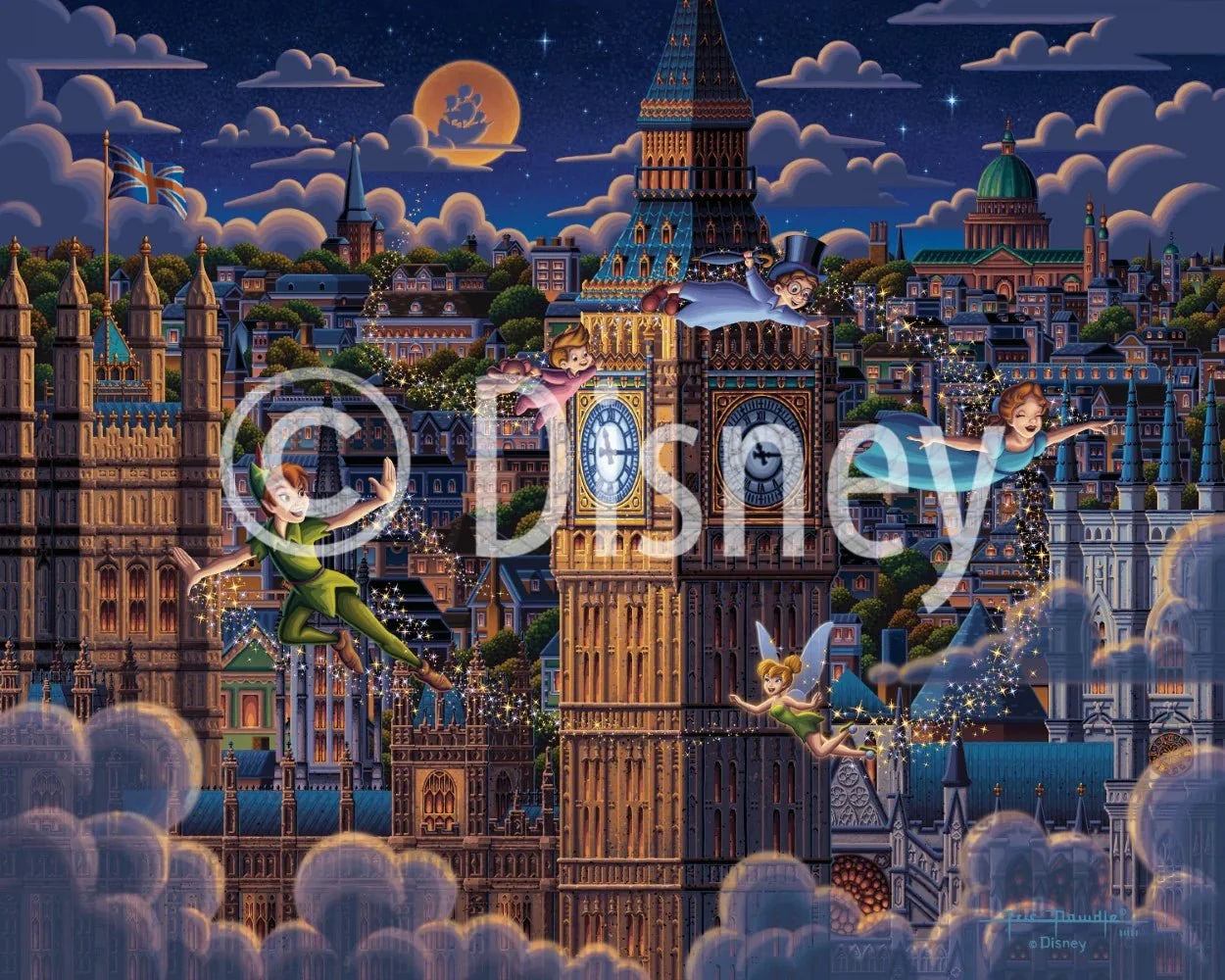 Peter Pan Learning to Fly 500 Piece Jigsaw Puzzle by Dowdle and Disney