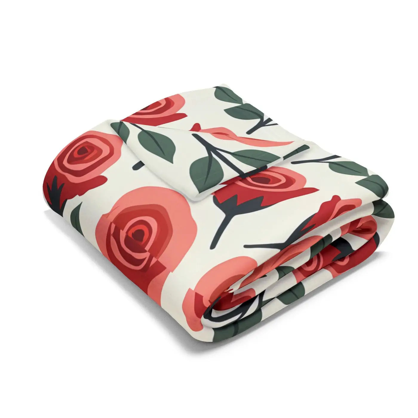 DipaliZ Red Roses Arctic Fleece Blanket Soft Warmth Size 108x90