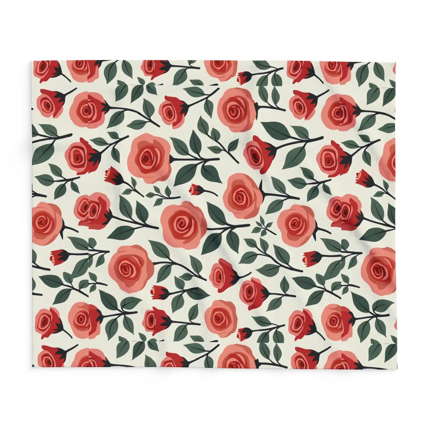 DipaliZ Red Roses Arctic Fleece Blanket Soft Warmth Size 108x90