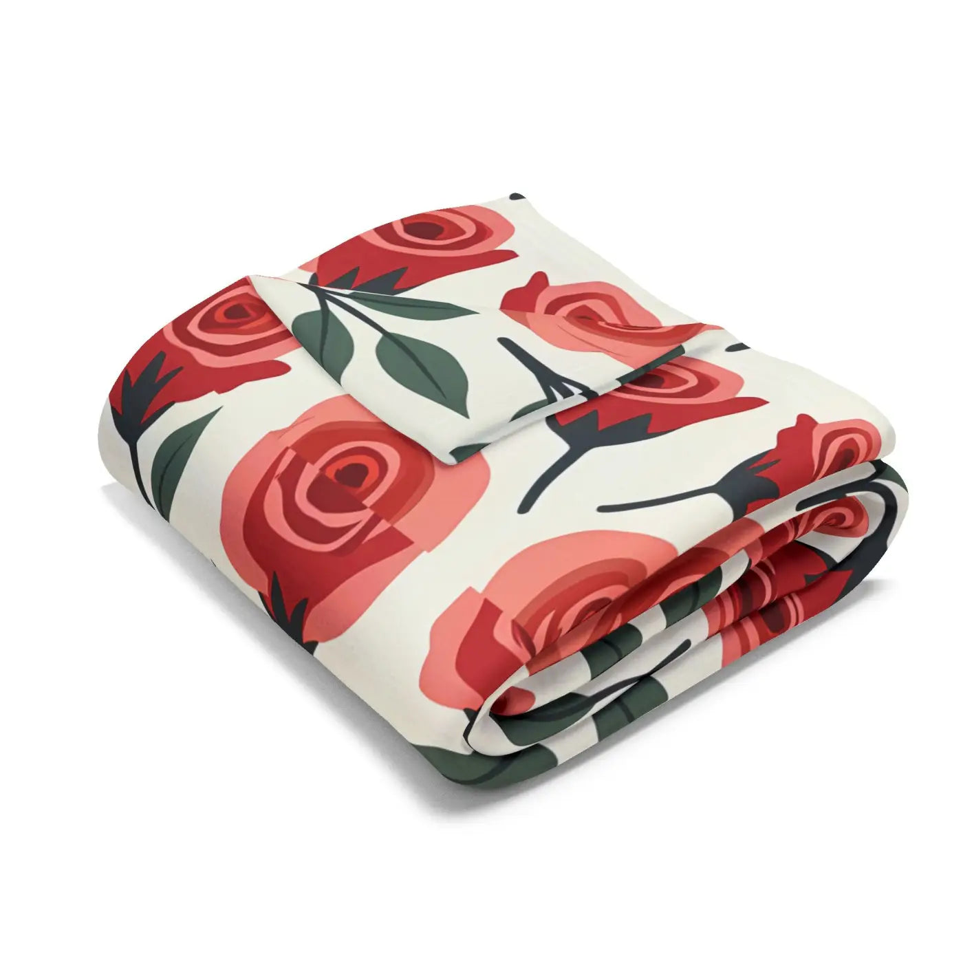 DipaliZ Red Roses Arctic Fleece Blanket Soft Warmth Size 108x90