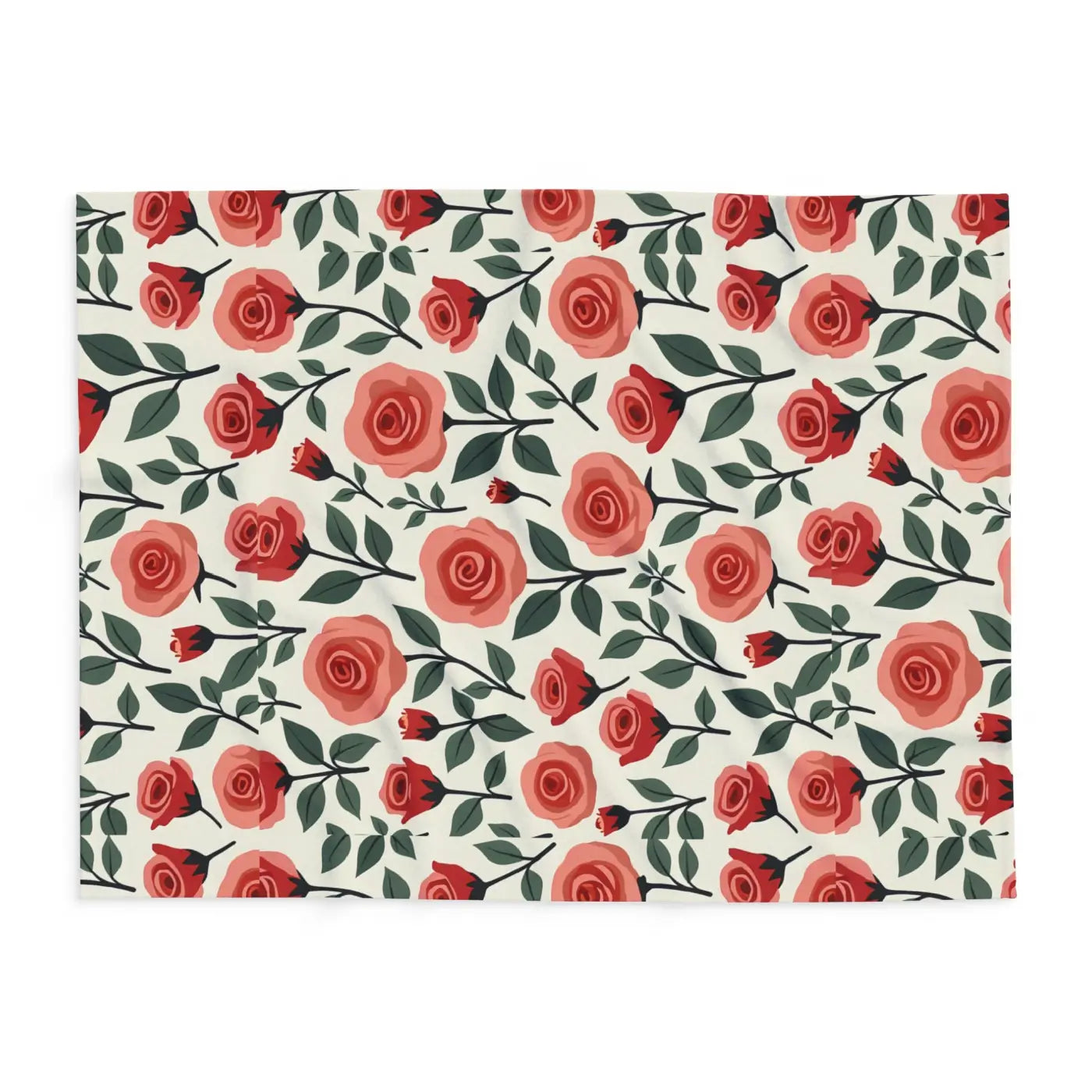 DipaliZ Red Roses Arctic Fleece Blanket Soft Warmth Size 108x90