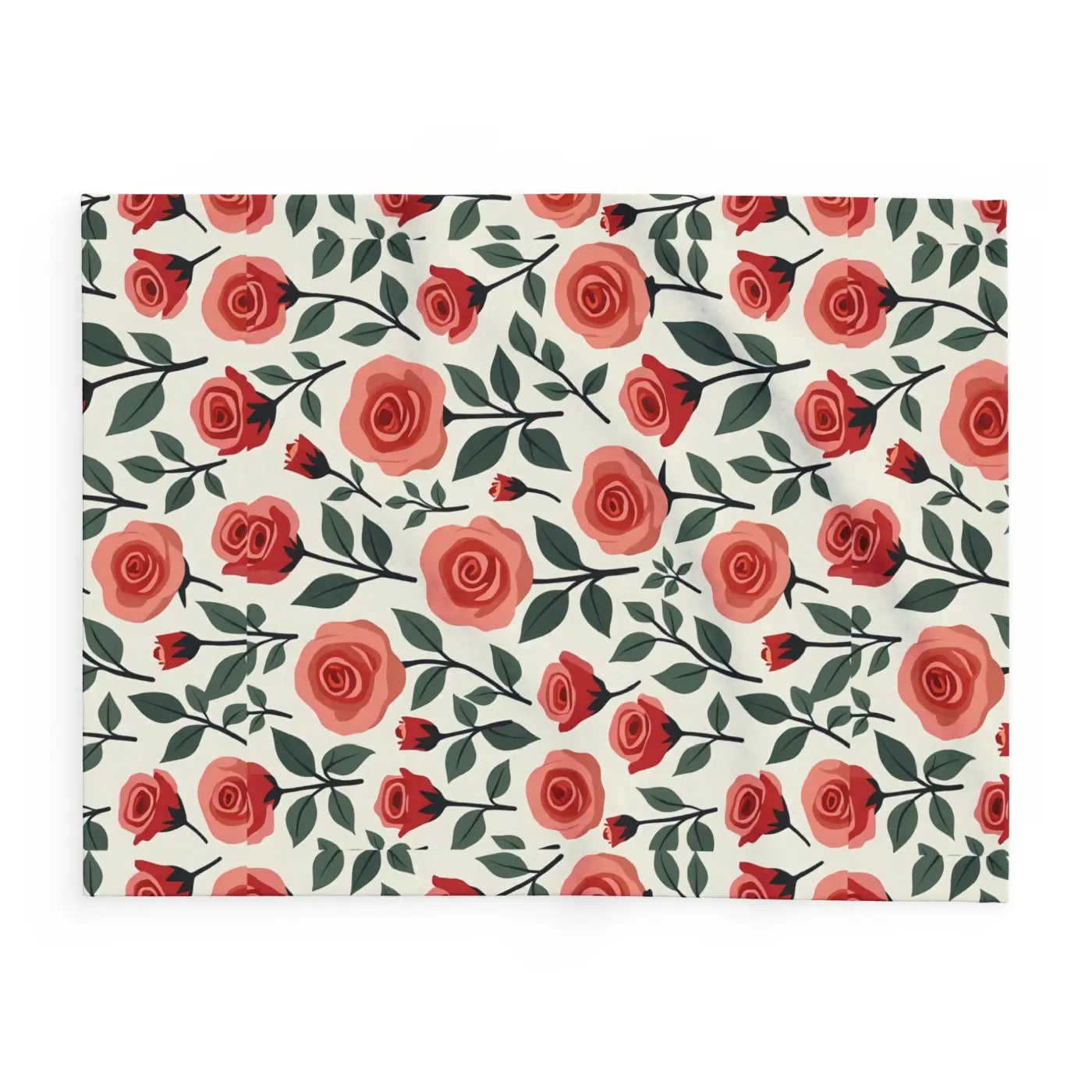 DipaliZ Red Roses Arctic Fleece Blanket Soft Warmth Size 108x90