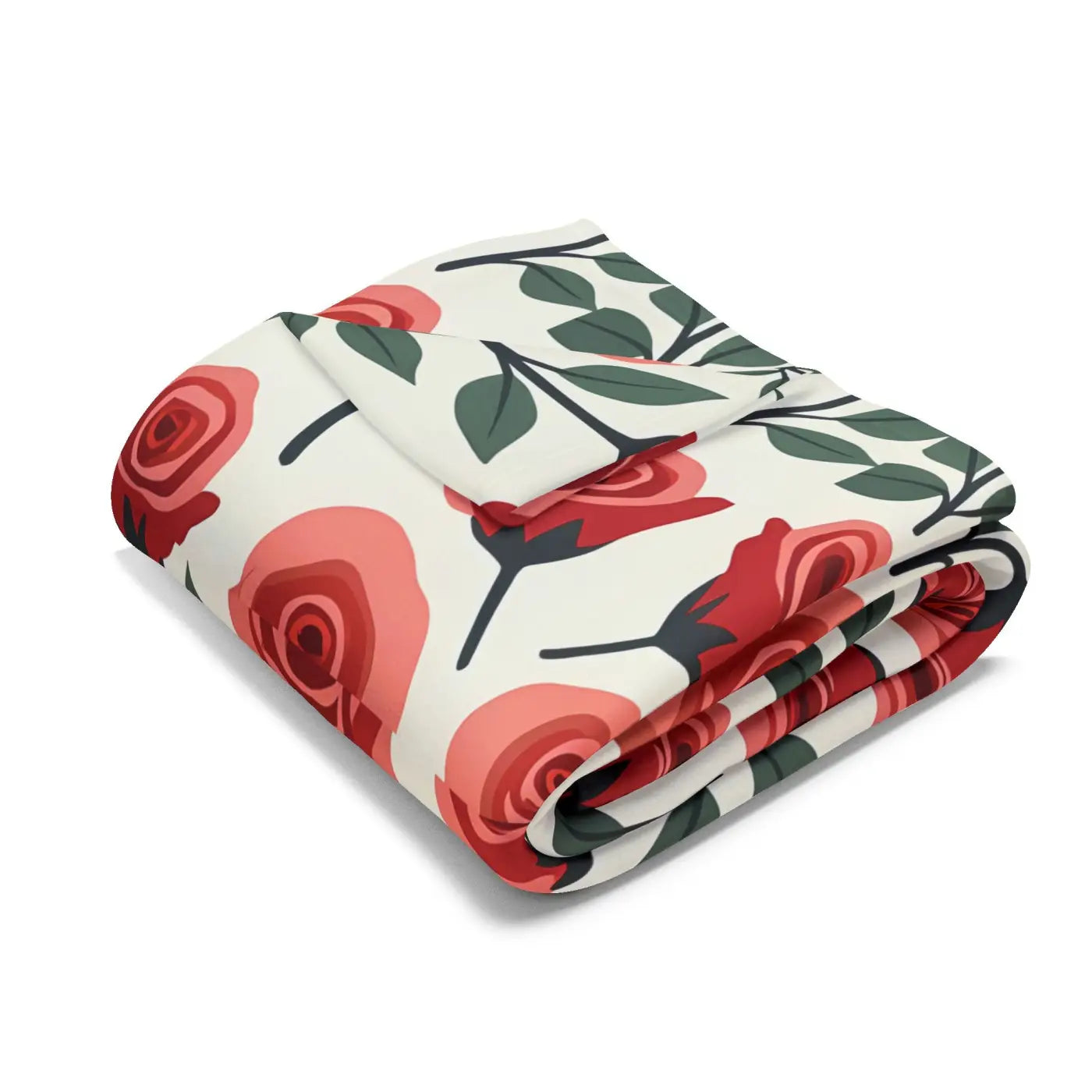 DipaliZ Red Roses Arctic Fleece Blanket Soft Warmth Size 108x90