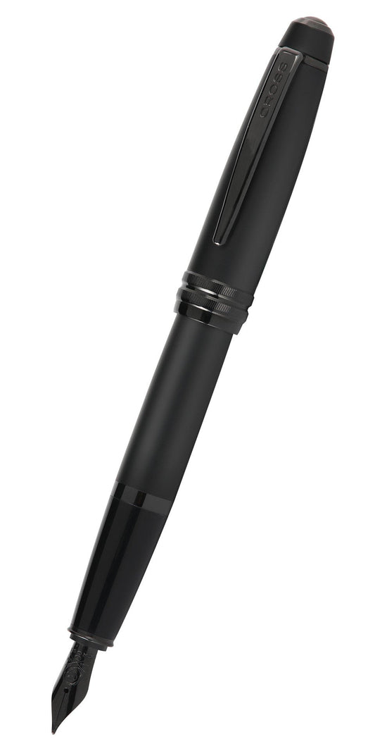 Bailey™ Matte Black Lacquer Stainless Steel Extra-Fine Nib Fountain Pen