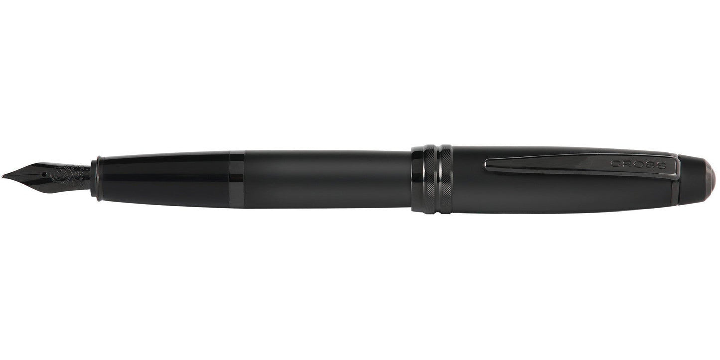 Bailey™ Matte Black Lacquer Stainless Steel Extra-Fine Nib Fountain Pen