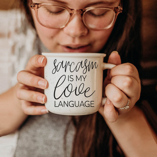 Sarcasm Is My Love Language Ceramic Coffee Mug 14.5oz Funny Sarcastic Gift