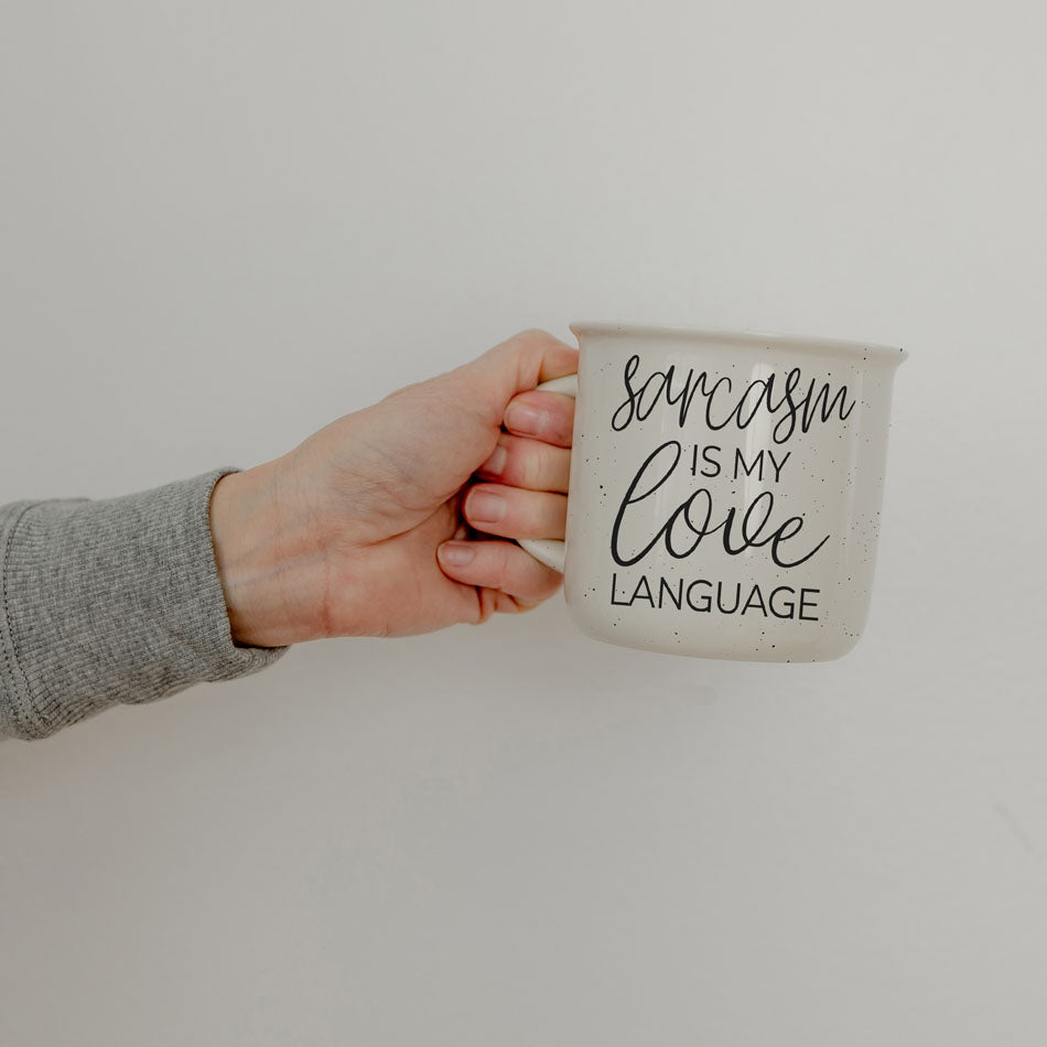Sarcasm Is My Love Language Ceramic Coffee Mug 14.5oz Funny Sarcastic Gift