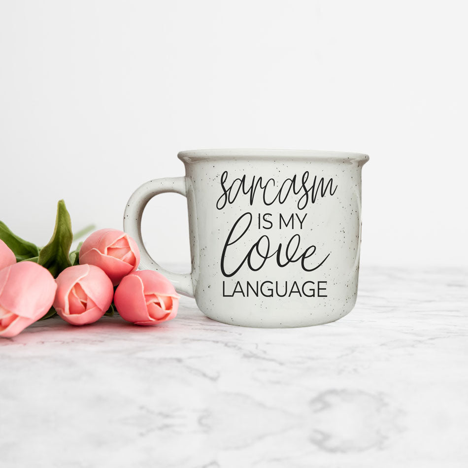 Sarcasm Is My Love Language Ceramic Coffee Mug 14.5oz Funny Sarcastic Gift