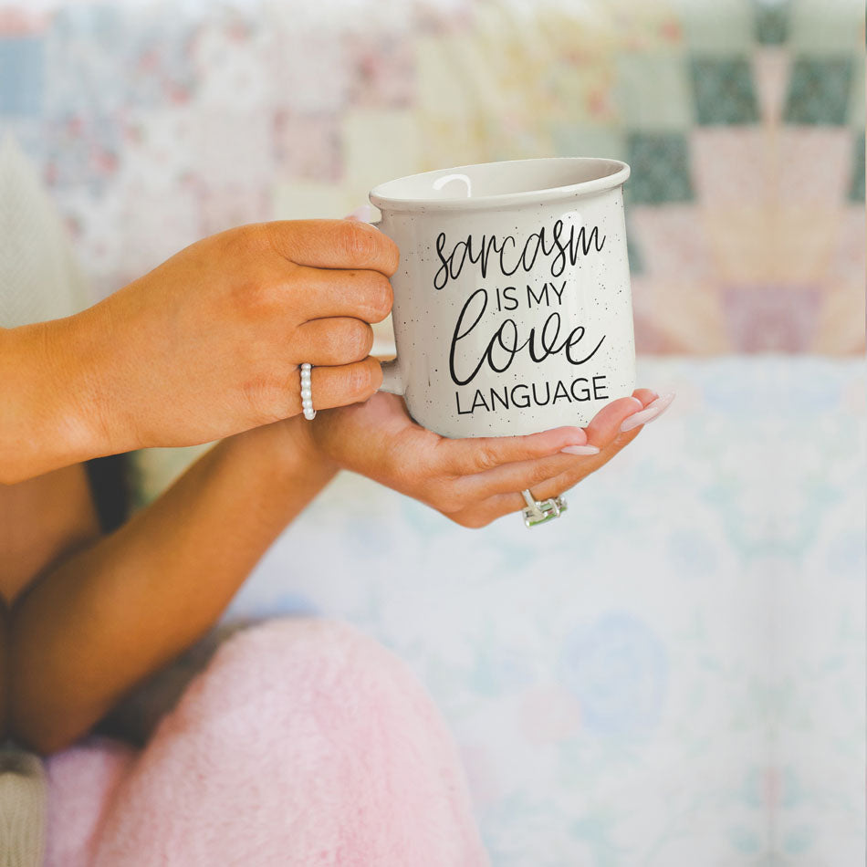 Sarcasm Is My Love Language Ceramic Coffee Mug 14.5oz Funny Sarcastic Gift