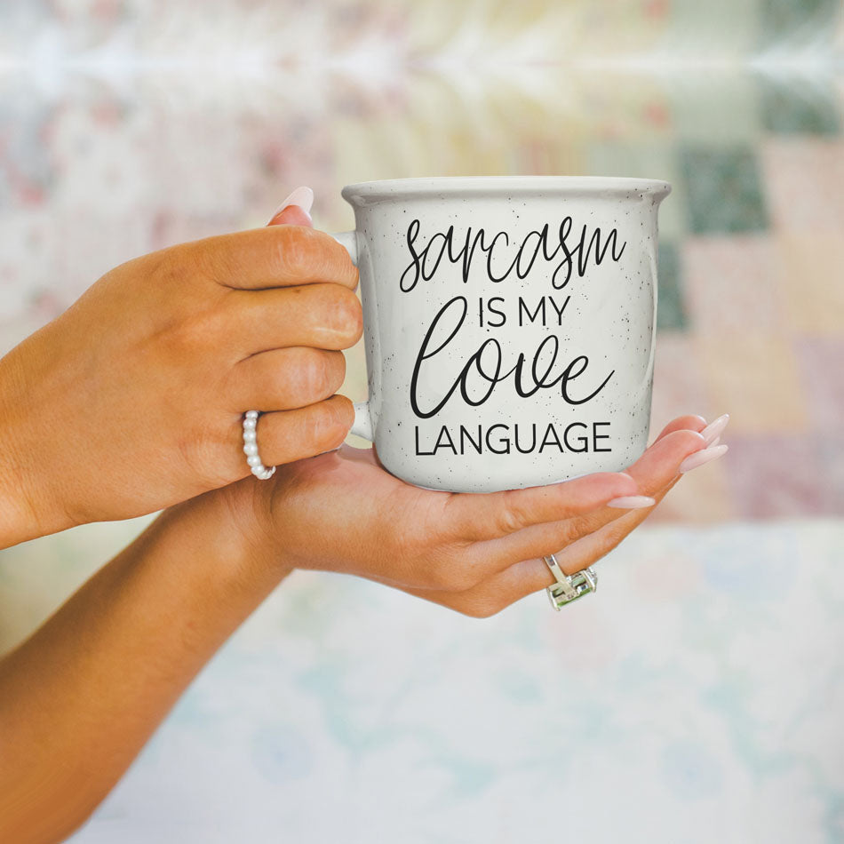 Sarcasm Is My Love Language Ceramic Coffee Mug 14.5oz Funny Sarcastic Gift