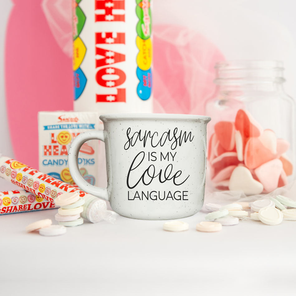 Sarcasm Is My Love Language Ceramic Coffee Mug 14.5oz Funny Sarcastic Gift