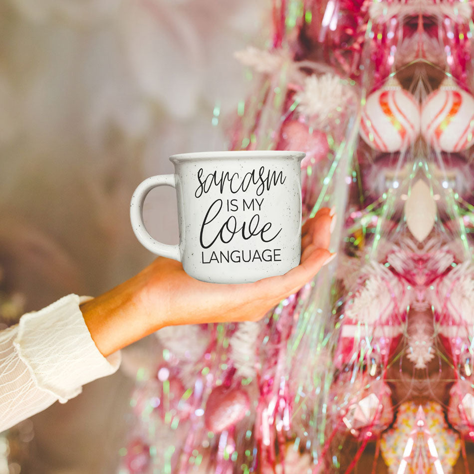 Sarcasm Is My Love Language Ceramic Coffee Mug 14.5oz Funny Sarcastic Gift