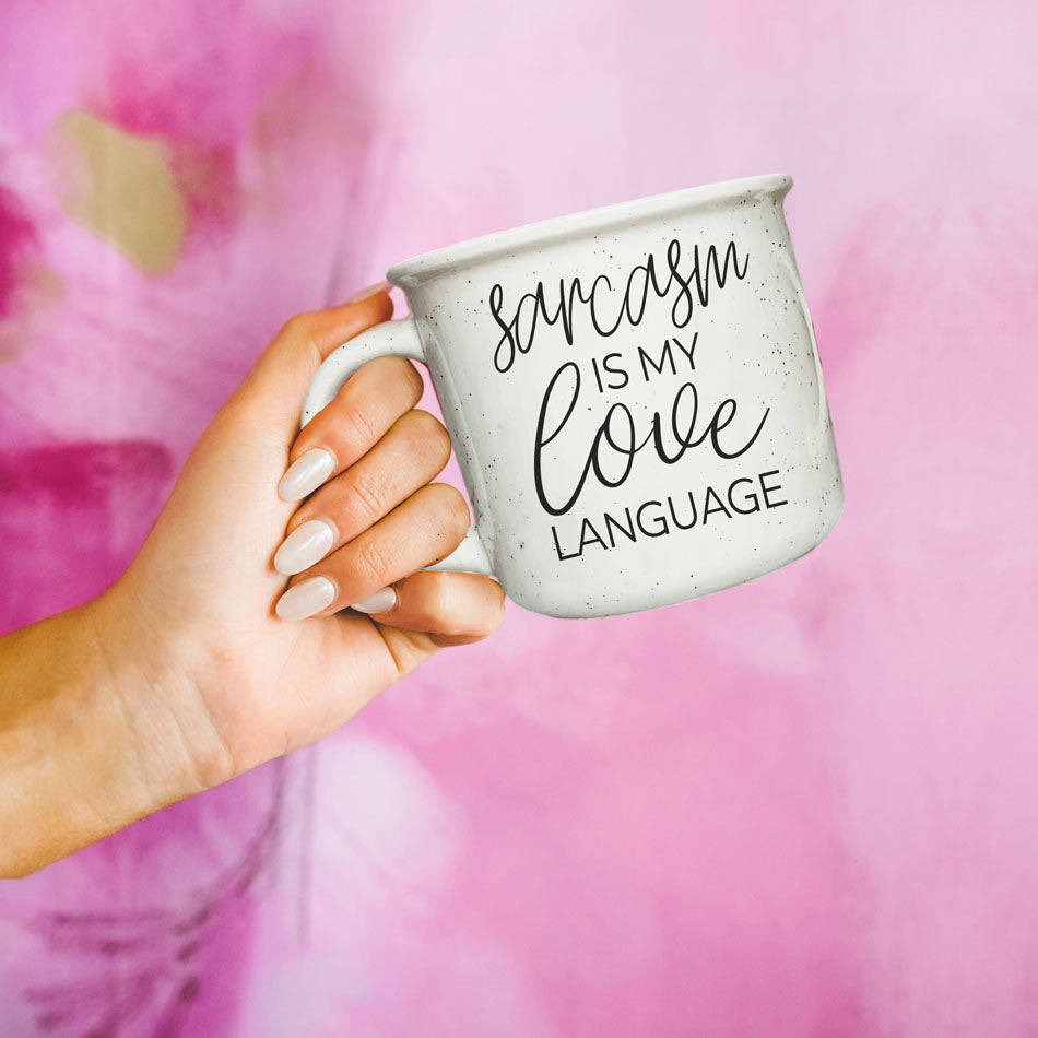Sarcasm Is My Love Language Ceramic Coffee Mug 14.5oz Funny Sarcastic Gift