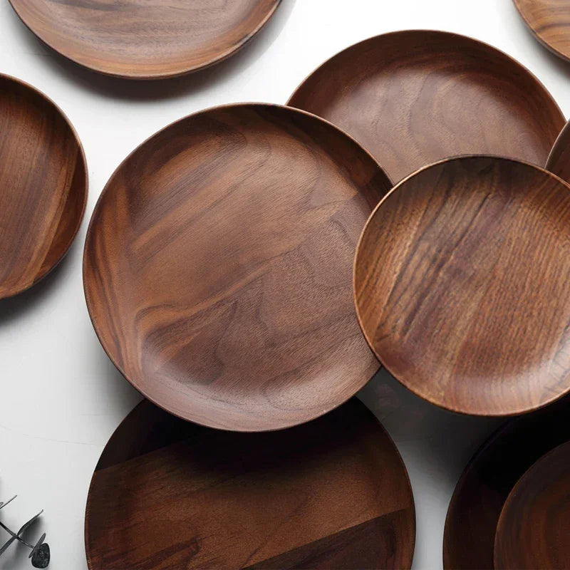 Serving Plate - Wooden Black Walnut 15cm