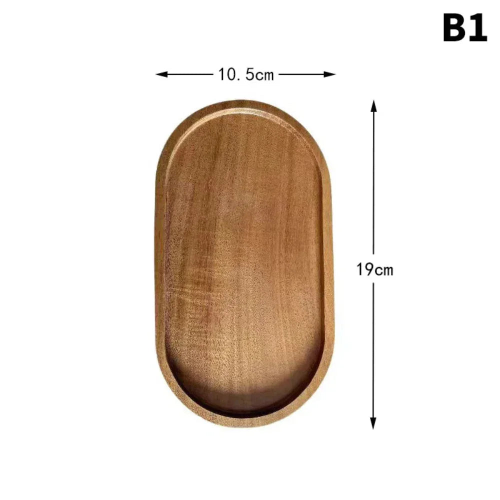 Serving Tray - Natural Wooden Oval